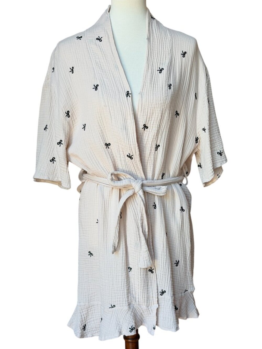Serra Ladies Spa Robe - Beige